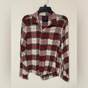 Abercrombie & Fitch Red Plaid Button Down Shirt